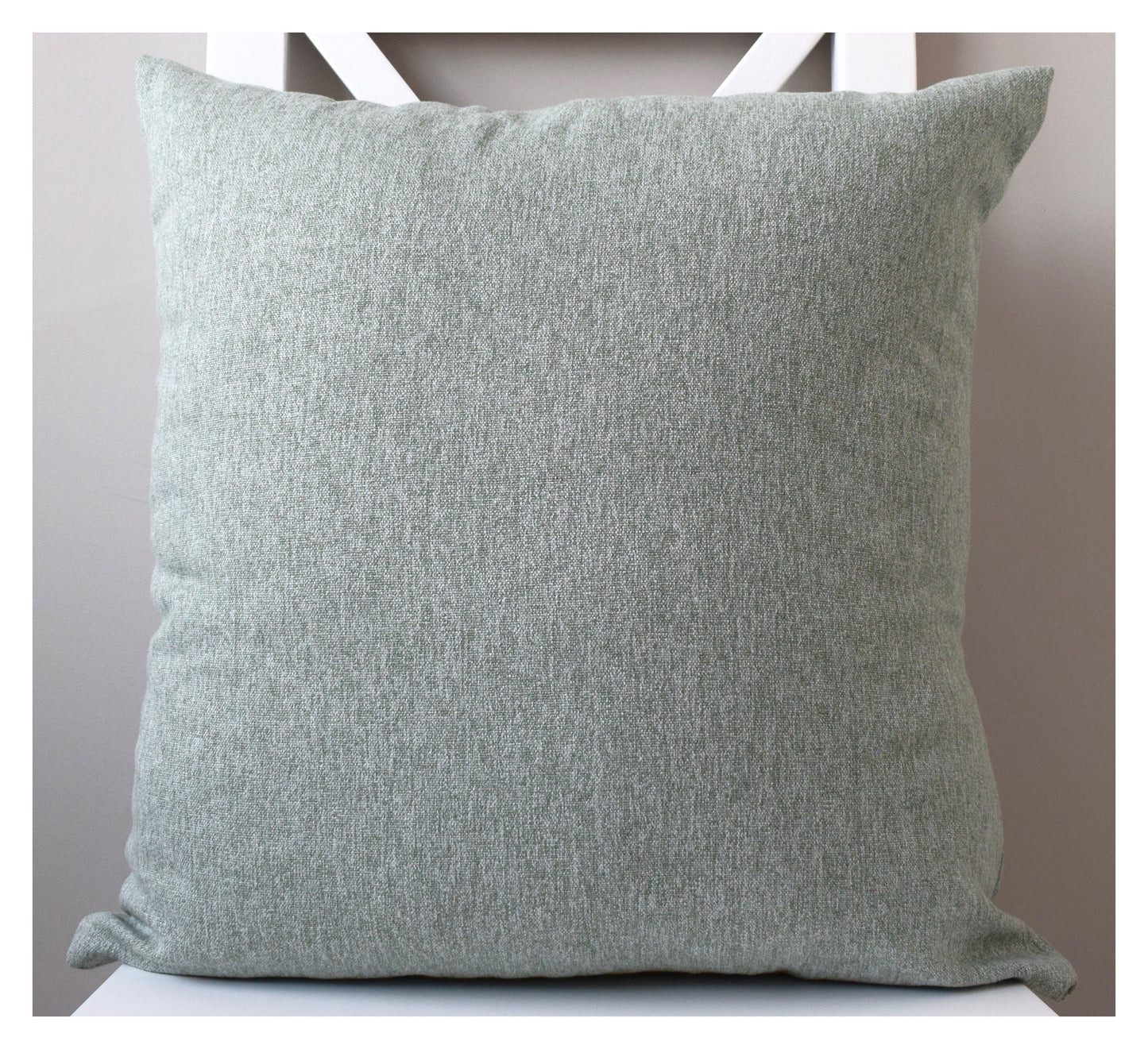 just cushions soft touch woven cushion light green or blue green handmade cushion made in the uk