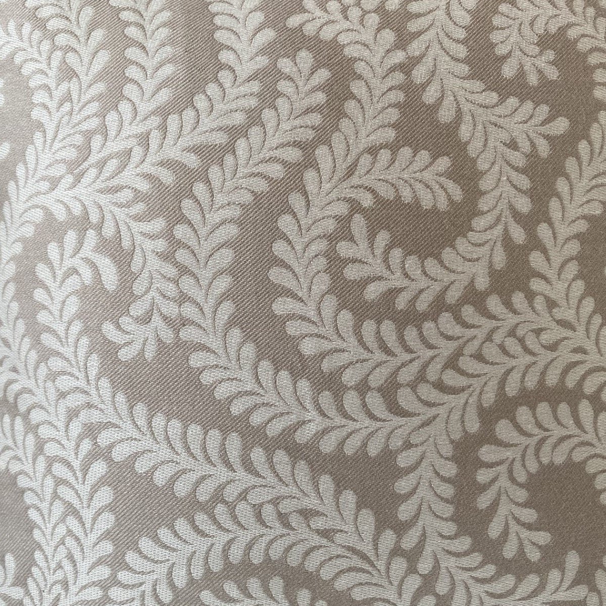 just cushions little leaf patterned cushion handmade in the uk cream beige light brown cushion fabric sample
