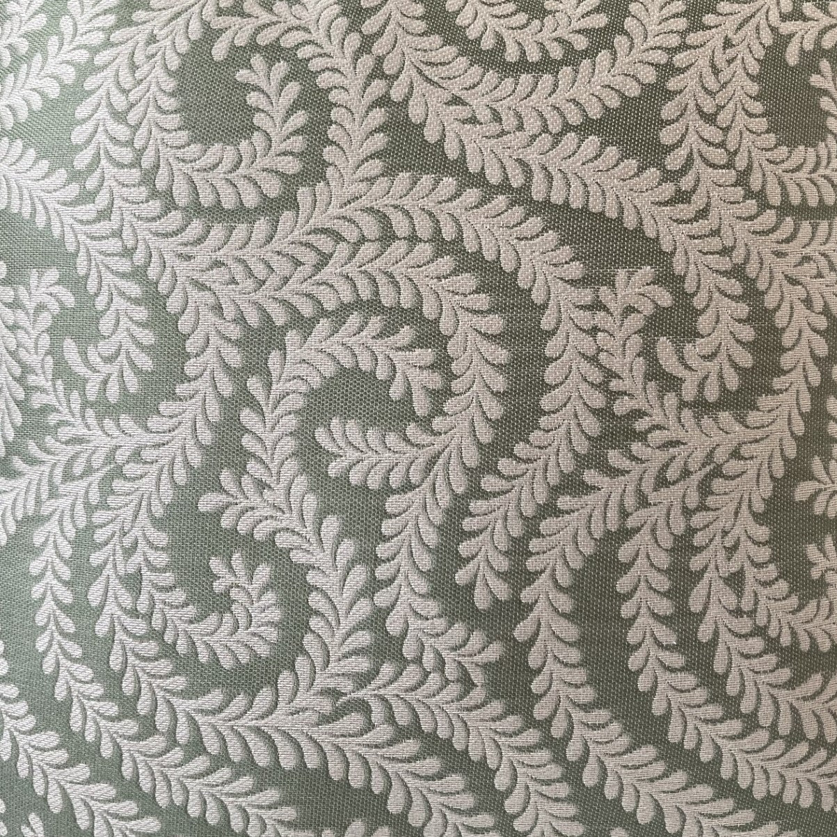 just cushions little leaf patterned cushion handmade in the uk cream light green cushion fabric sample