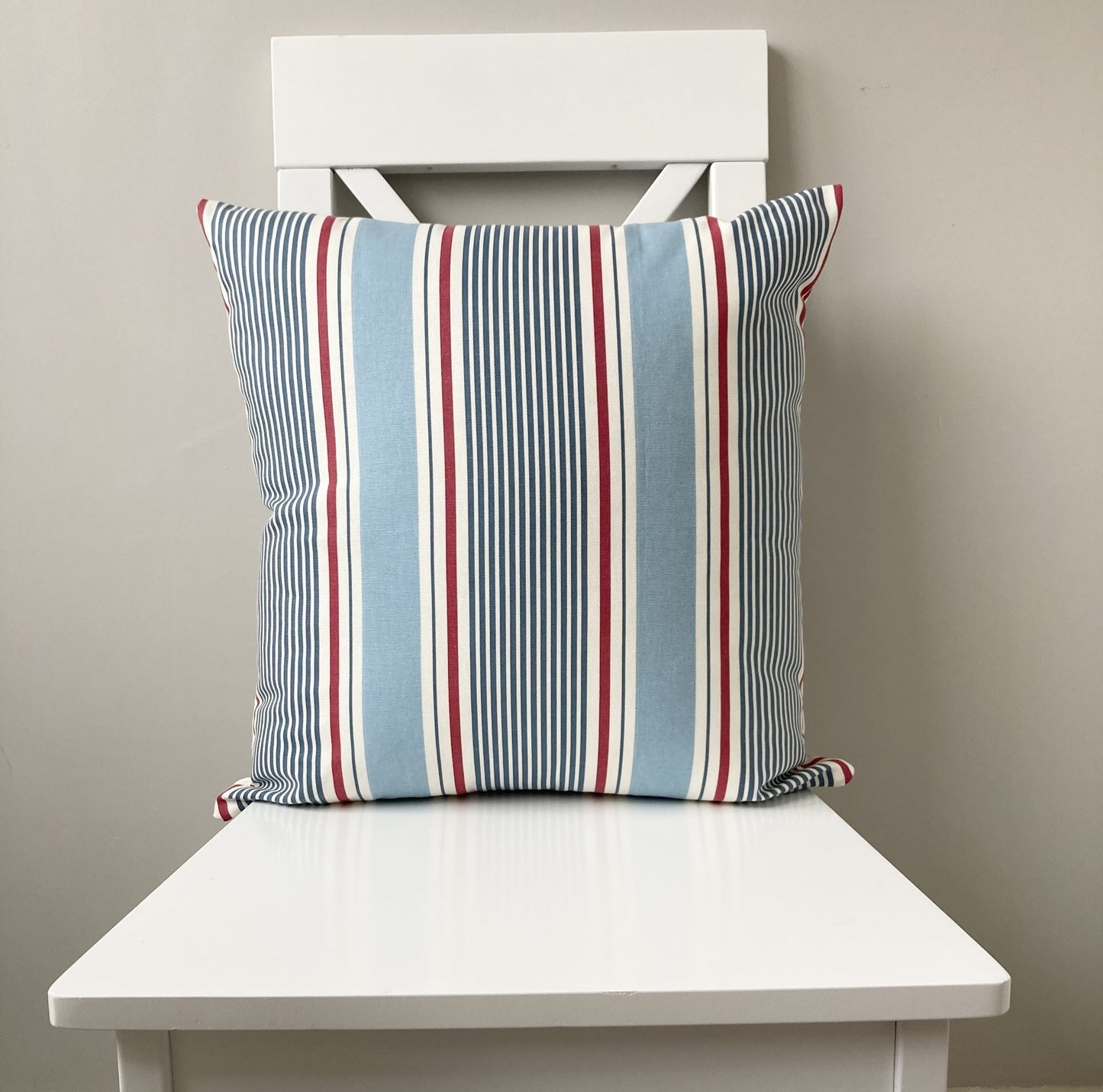 Sail Stripe Cushion - Marine