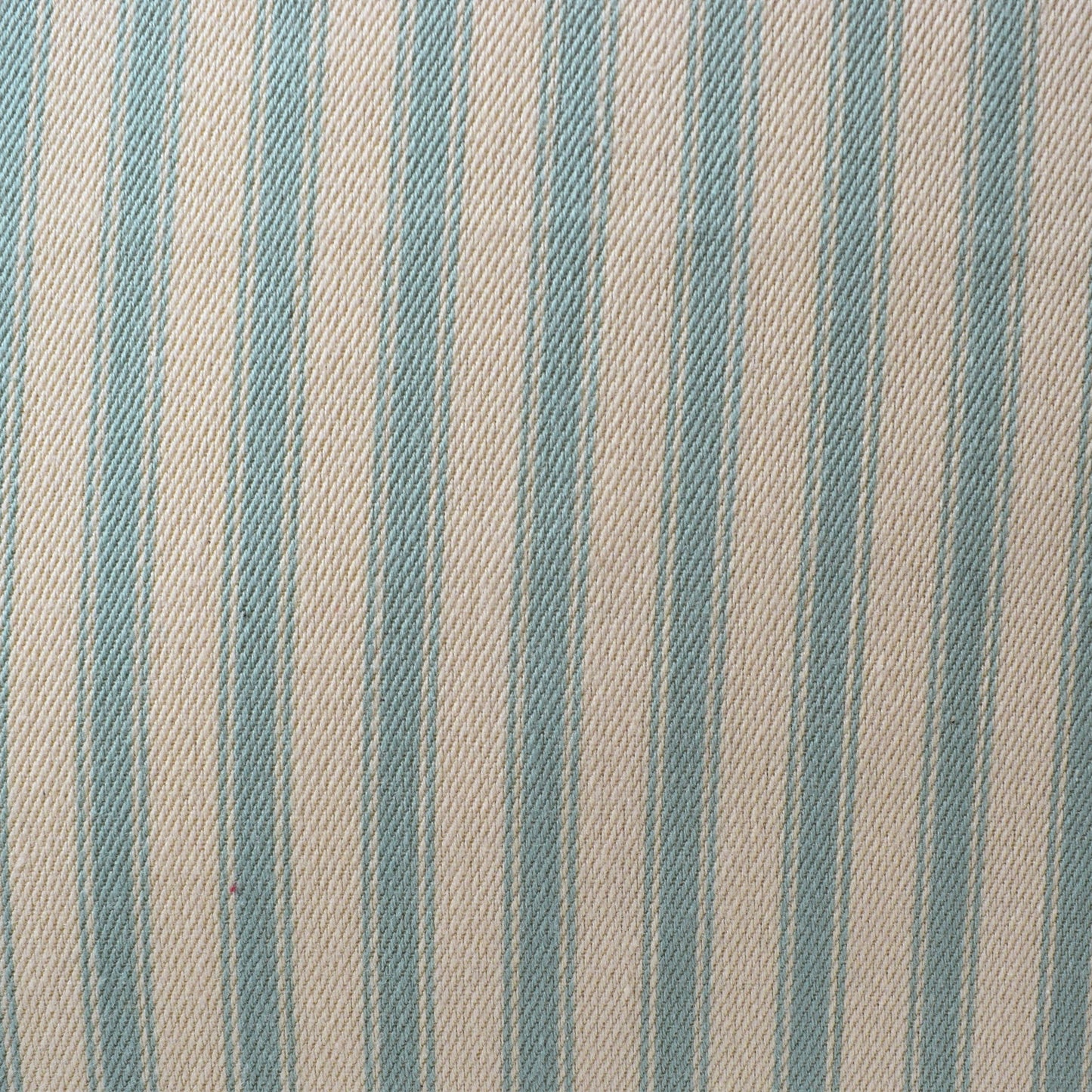 just cushions soft ticking striped cushion duck egg blue sustainable cotton handmade cushion made in the uk fabric sample