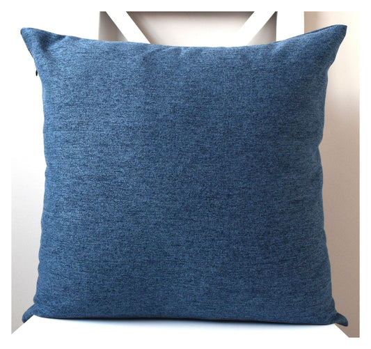 just cushions soft touch woven cushion blue handmade cushion made in the uk