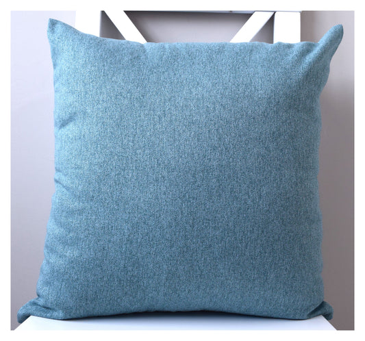 just cushions soft touch woven cushion blue handmade cushion made in the uk