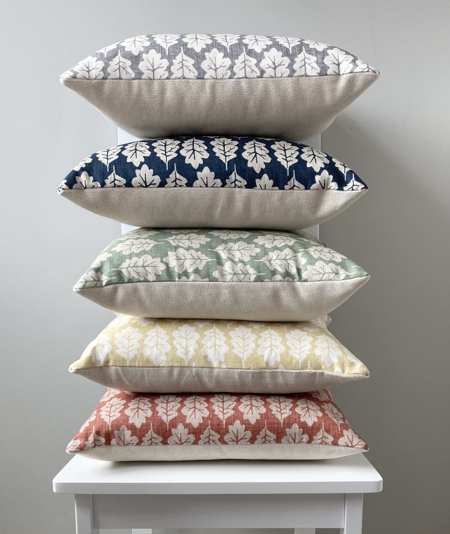Oak Leaf Cushion - Midnight