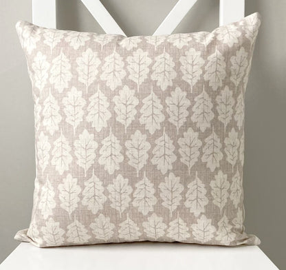 Oak Leaf Cushion - Oatmeal