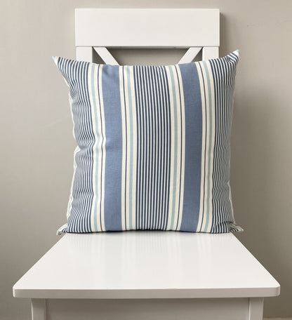 Sail Stripe Cushion - Cloud