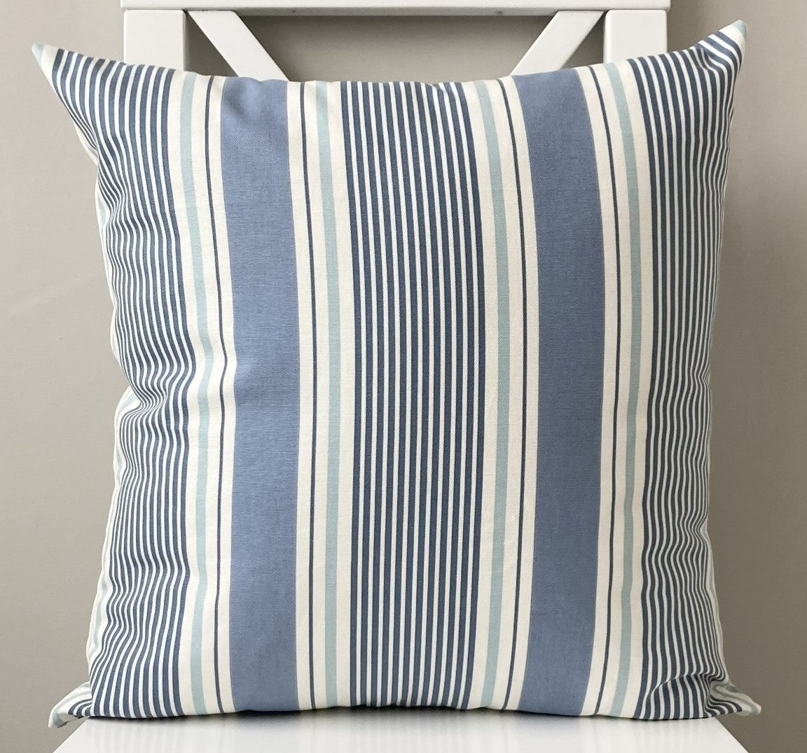Sail Stripe Cushion - Cloud