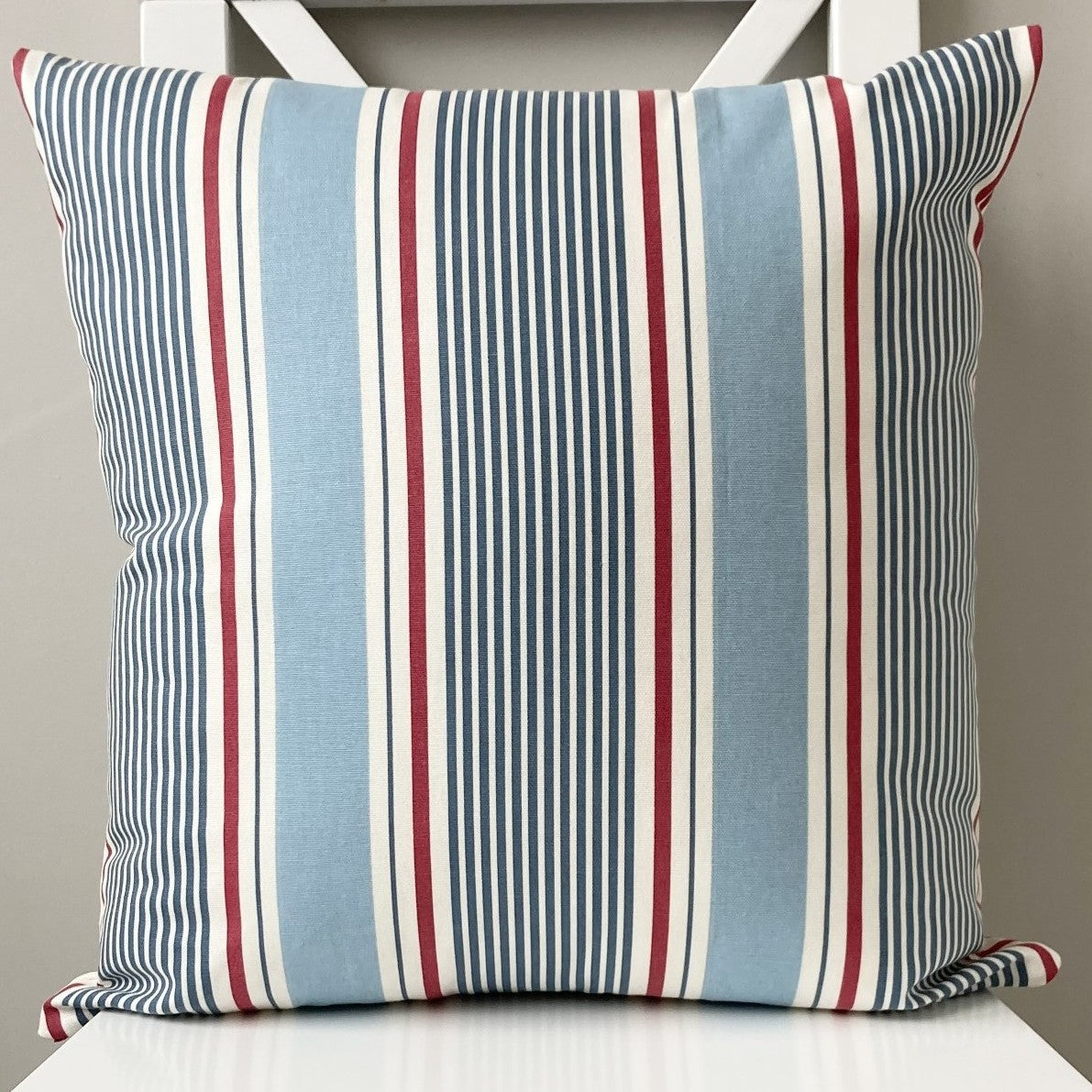 Sail Stripe Cushion - Marine