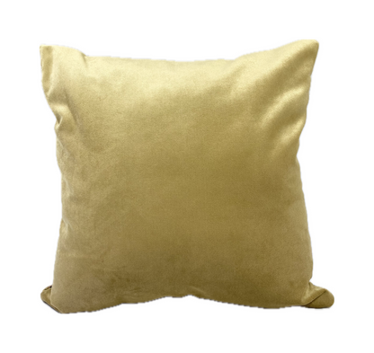 just cushions tapestry cushion plush velevt ochre yellow backing fabric handmade in the uk